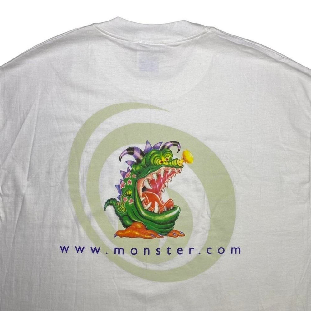 Vintage 90s Monster.com‎ job site company promo shirt